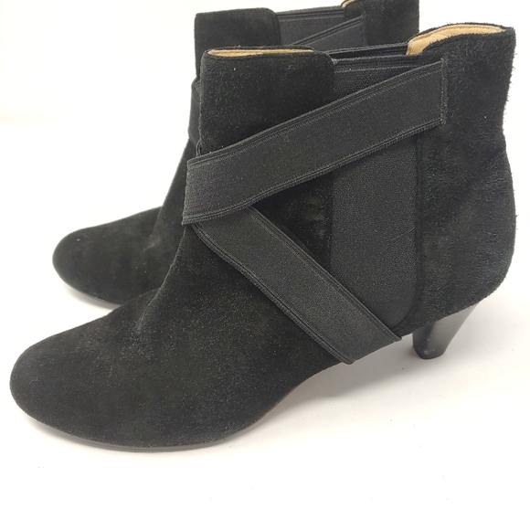 Cole Haan Black Almond Toe Kitten Ankle Bootie Shoes Size 7.5 - Picture 6 of 6